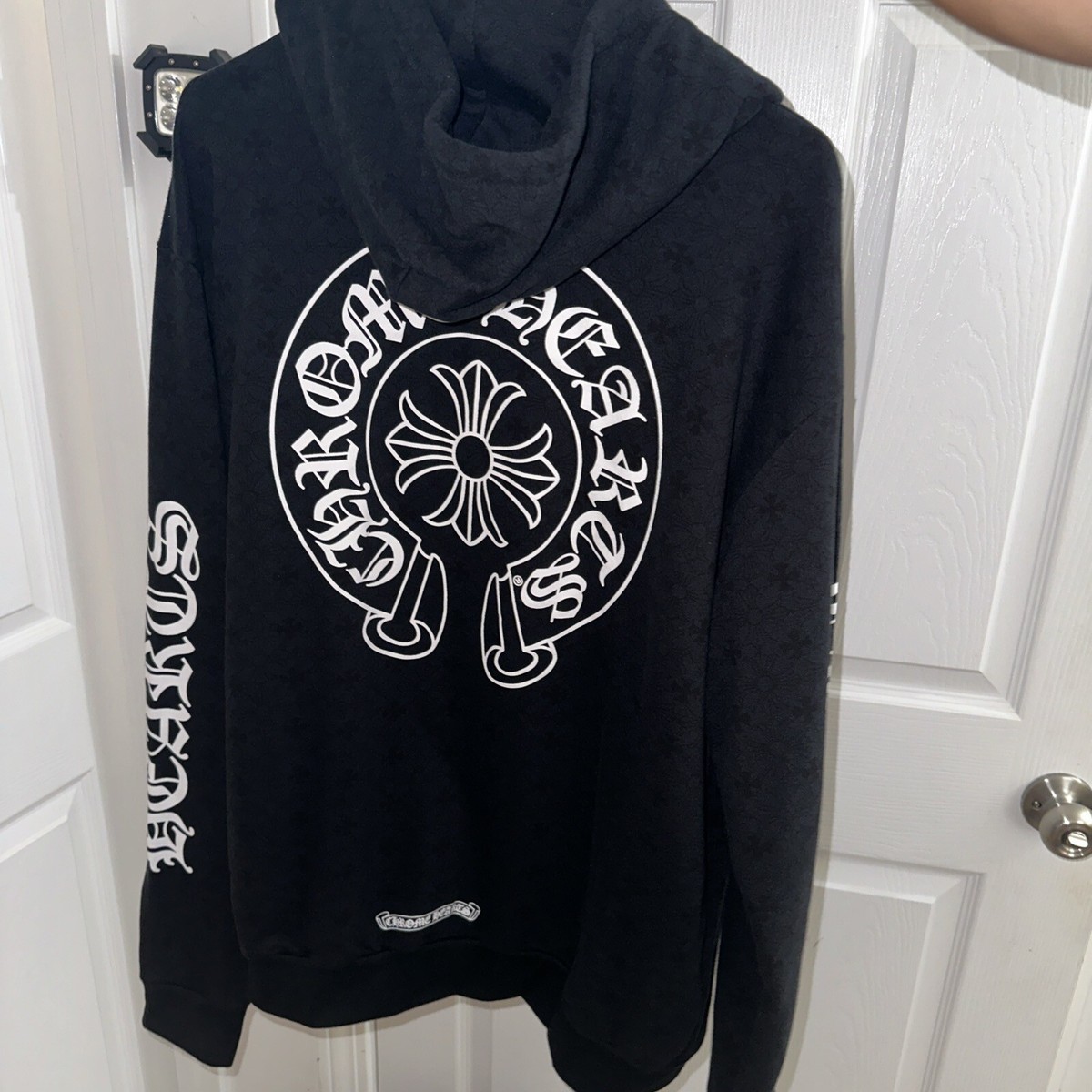 Chrome Hearts Plus Cross All Over Print Zip Up hoodie M