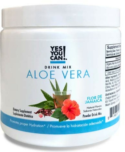 Yes You Can Aloe Vera Drink Mix Powder Pineapple Flavor 40 Servings for