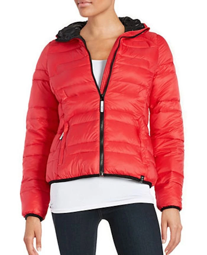 MARC NEW YORK Lightweight Packable Puffer HOODIE PUFFER COAT SIZE