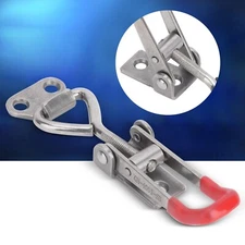 2Pcs Toggle Clamp Clip 304 Stainless Steel Adjustable Buckle Quick Fixture Hand