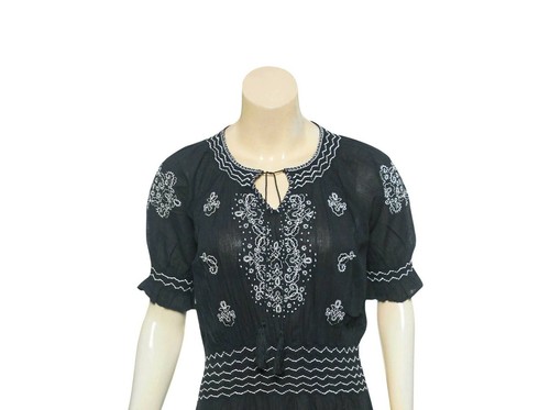 The Great Mercantile Embroidered Dress S 6 Women Casual Summer Midi NEW 32659 - Picture 4 of 8