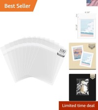 Versatile 100-Pak Crystal Clear Bags for 8x10 Photos-Mats - Easy and Efficient
