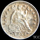 1854 LIBERTY SEATED HALF DIME ~  EXCELLENT  H10c COIN ~ FREE SHIPPING ~ TCC