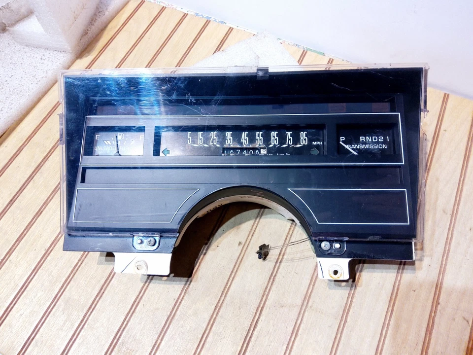 Cuadro de instrumentos Buick Century 3 velocidades 167.406 millas arañazos 1989-1993 Foto 3 de 4