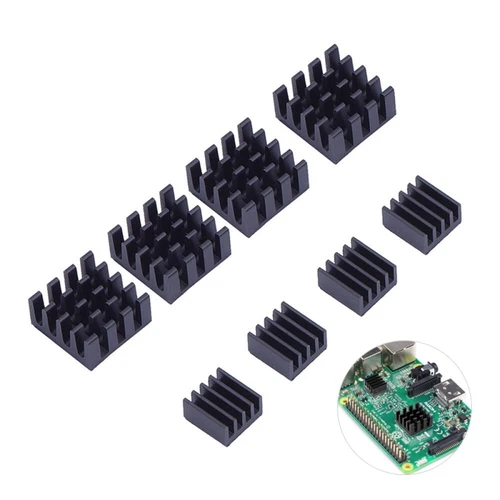 8PCS Black Heatsink Cooling Circuit Board Heatsink Cooler Compatible