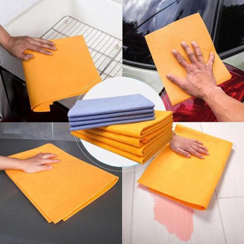 8x Absorbent Cleaning Multi-Purpose Cleaning Chamois Towel Cloth for Kitchen - Picture 9 of 14