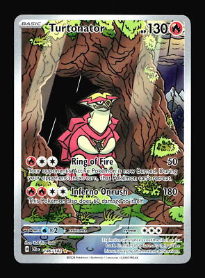 Turtonator SCR Stellar Crown #146/142 Illustration Rare Pokemon Card R2-828  | eBay