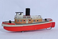 Bandai Baby Japanese Tin Boat Ship 696 Harbor Patrol