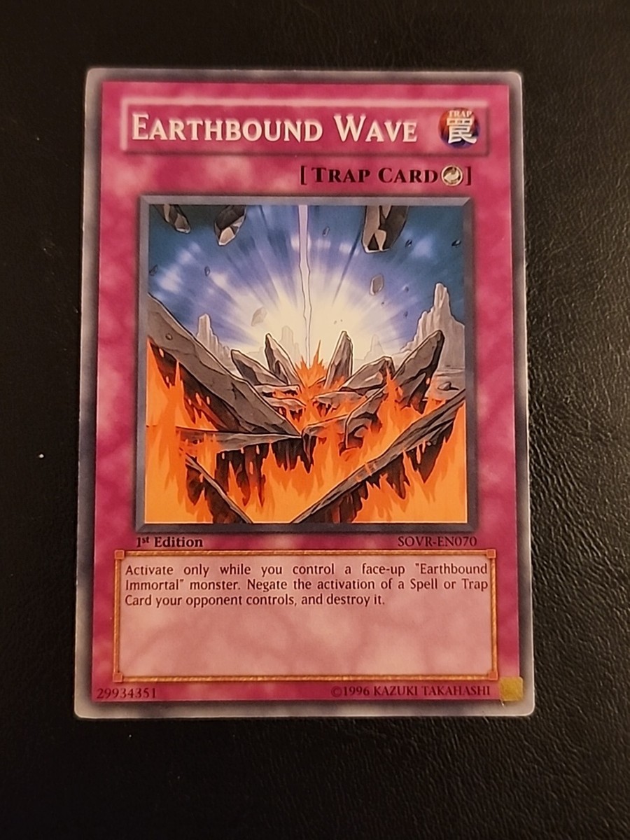 Earthbound Wave - 1st Edition - Yugioh Trap Card - Vintage | eBay