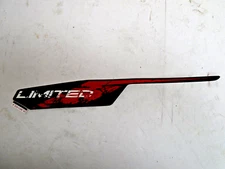 ARCTIC CAT 3411-513 ATV LEFTHAND REAR RED LIMITED FENDER DECAL