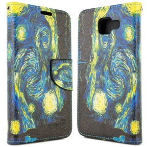 Samsung Galaxy A5 2016 A510 Estojo de Cartão-Design Noite Estrelada Capa  Carteira | eBay