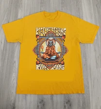 Pigeons Playing Ping Pong Concert Gold Unisex T-Shirt Cotton Men Women PR750