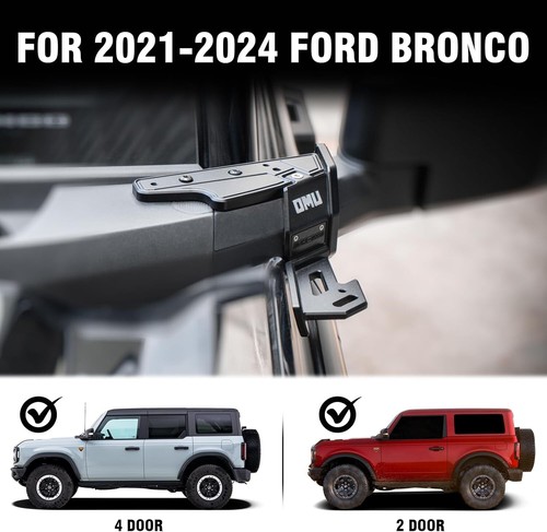 OMU Metal A-Pillar Light Mounting System Mount Bracket For 2021-2024 Ford Bronco - Picture 5 of 8