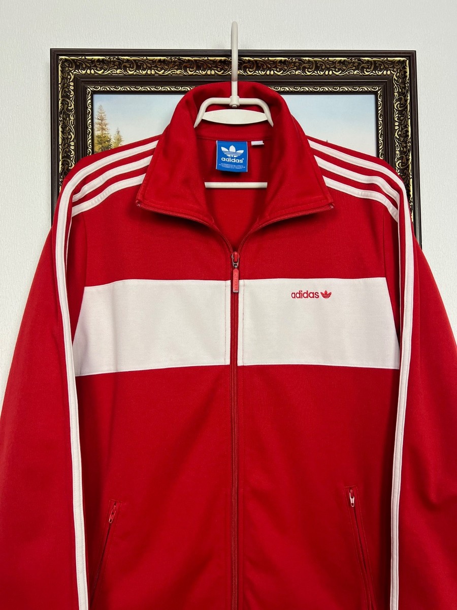 Vintage Adidas Originals Canada Red White Jacket Mens Track Top