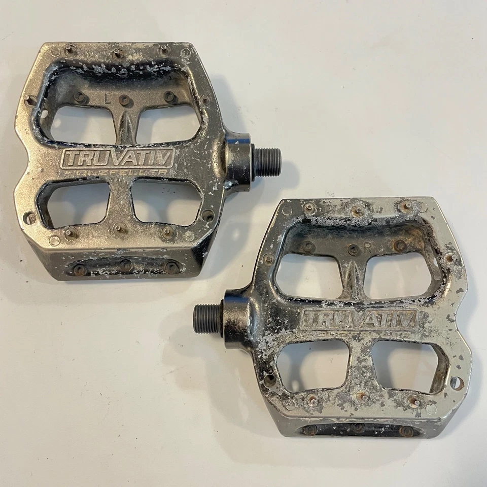Truvativ Holzfeller 平台踏板 原铝 MTB DH Mountain Enduro 复古 — 第 3/3 张图片