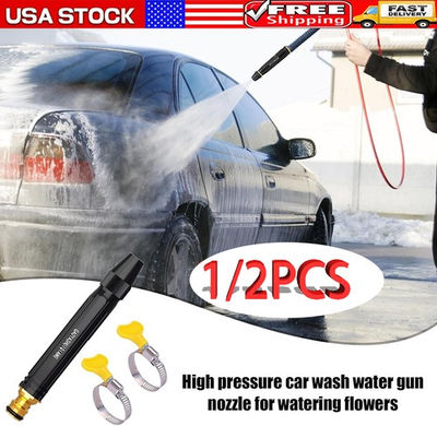 #ad Larnto High Pressure Hose Nozzle Water Gun for Car Wash Garden Pressure Booster $6.56