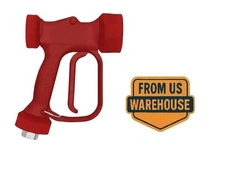 Red 350 PSI Pressure Washing Gun with Inlet Swivel for Gas Soft Wash Systems