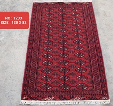 No 1233 Hand Made Afghan war Rug, Antique Rug, Afghani Traditional Rug, 4 x 3 ft