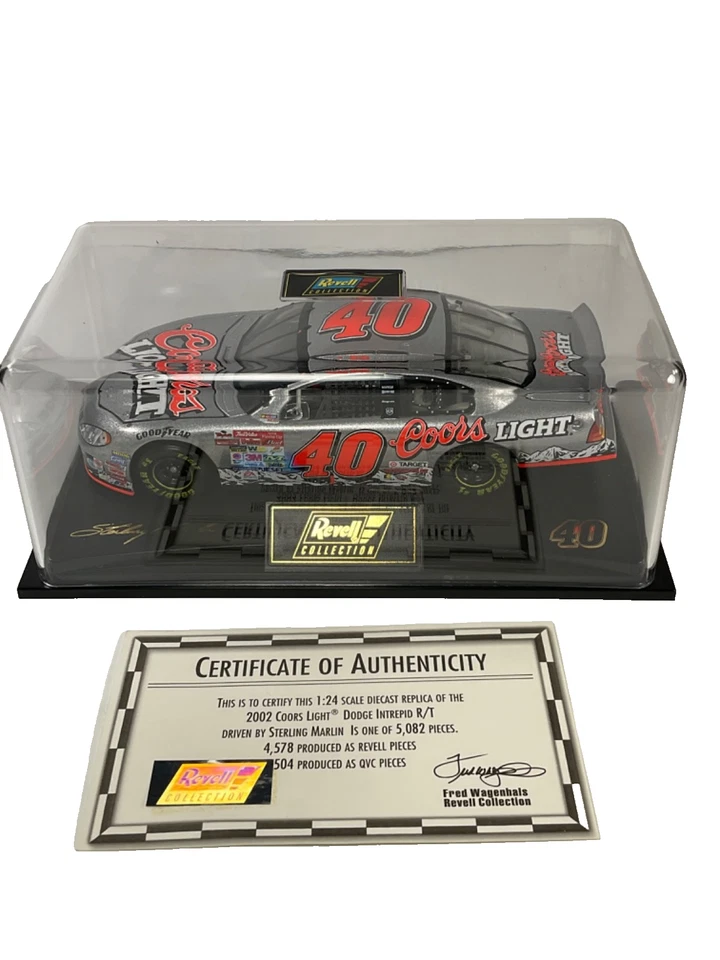 2002, Sterling Marlin #40 Coors Light Darlington Win Raced Version, 1/24 Diecast - Image 2 of 4