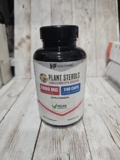 Plant Sterols 2000mg 240 Caps Maximum Strength Beta Sitosterol Exp 07/2029