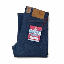 Naked & Famous Denim Strong Guy Workforce Selvedge Denim Jeans Brand New