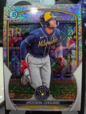 Jackson Chourio - 2023 Bowman Baseball Chrome Prospects BCP-76 (Mojo Refractor)