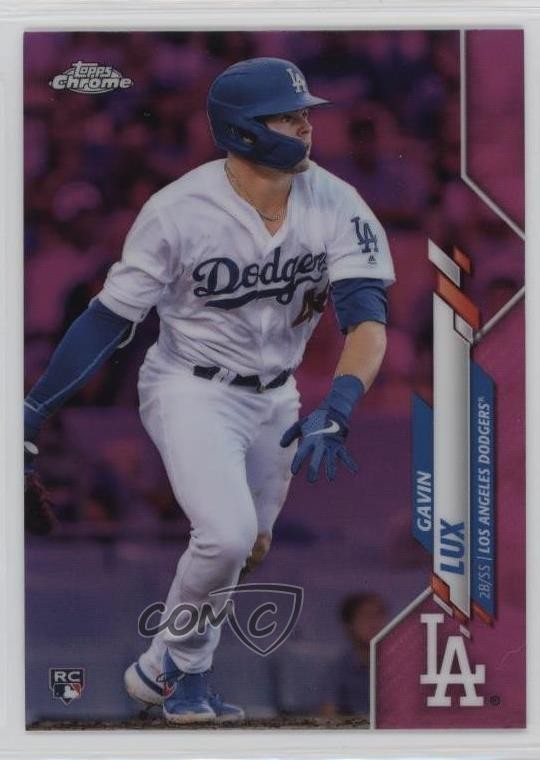 2020 Topps Chrome Pink Refractor Gavin Lux #148 07i7