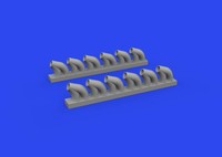 P-39 Exhaust Stacks Rounded Print - Eduard - / 1:48 - Eduard 648959