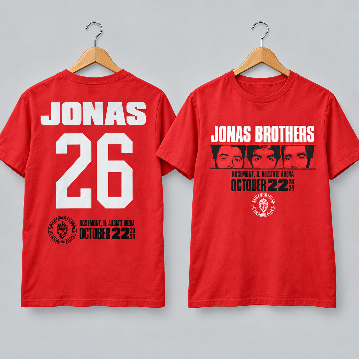 Rosemont IL 2026 Allstate Arena Oct 22 Red Concert T-Shirt