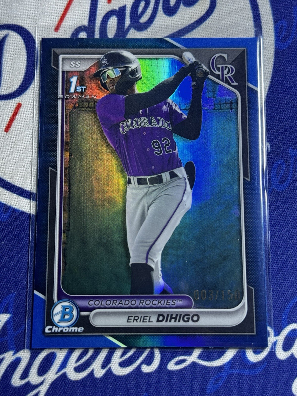 Eriel Dihigo 1st 2024 Bowman Chrome Prospects #BCP-200 Blue /150