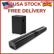 100W Sound Bar with 5.25" Subwoofer  Bluetooth for Smart TVs