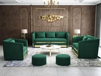 Sofagarnitur 3+2+1 Sitzer Ledersofa Couch Wohnlandschaft Garnitur Design Modern