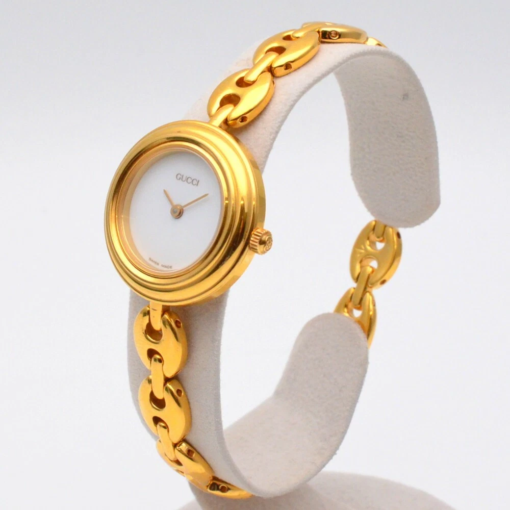 GUCCI 11 12.2 Change Bezel Watch Quartz Watch GP Material Bracelet Watch Women