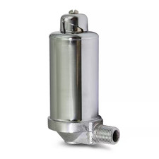 1/8 In. Chrome Threaded Angle Steam Air Radiator Valve