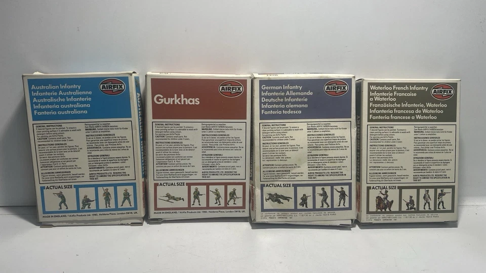4x Juegos de infantería Airfix HO/OO - australianos, gurkhas, franceses, alemanes. Ver foto Foto 2 de 4
