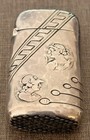 Rare sterling Shiebler match safe Roman coins vesta case circa 1890