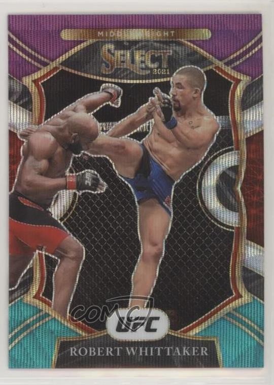 2021 Panini Select UFC Concourse Tri-Color Prizm Robert Whittaker #21 fm0