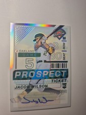 2024 Panini Prospect Edition Jacob Wilson Silver Prizm Auto RC Athletics Rookie