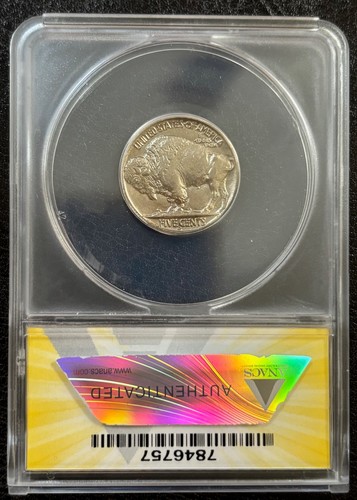 1938 D Buffalo Nickel 5C ANACS AU55 - Nice Coin (#876) - Picture 2 of 6