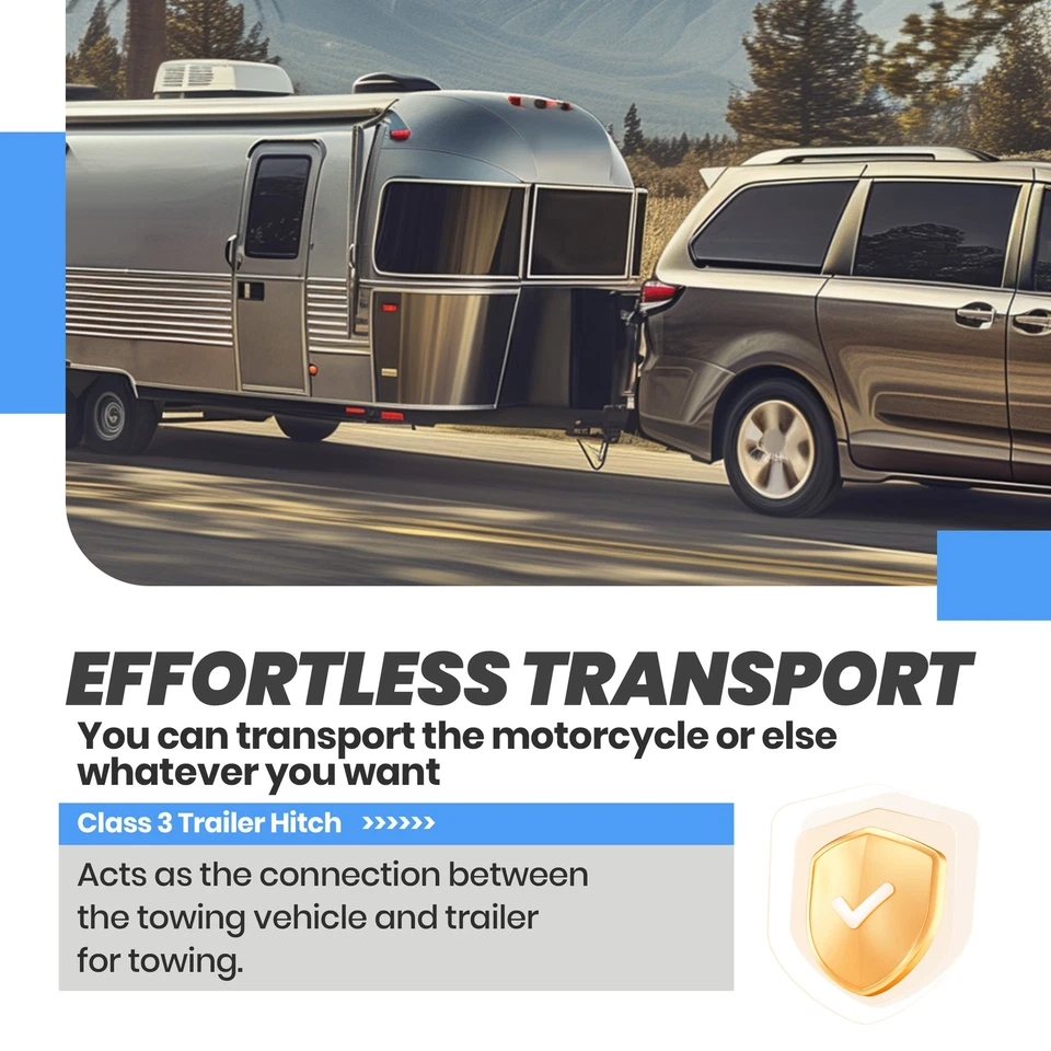 Class 3 Rear Trailer Hitch Bumper Towing 2" Receiver For Toyota Sienna 2004-2020 - Image 4 of 4