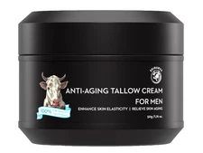 Wrinkle Defense Beef Tallow Balm for Men Hydrating Anti Aging Skin Cream 1.7 OZ