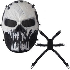 Airsoft Paintball Tactical Full Face Protection Skull Mask Skeleton Army Outdoor