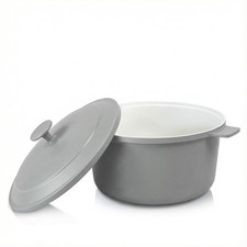 Gotham Steel Dutch Oven Pot 5 Qt with Lid, Ceramic Nonstick, Gray, Lightweight