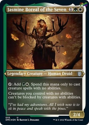 Foil Jasmine Boreal of the Seven (Foil Etched) - 55 - NM - Commander: Dominar...