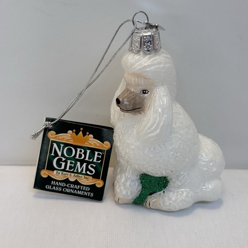 Kurt S. Adler Noble Gems NB1360 - Ornamento natalizio in vetro rotondo