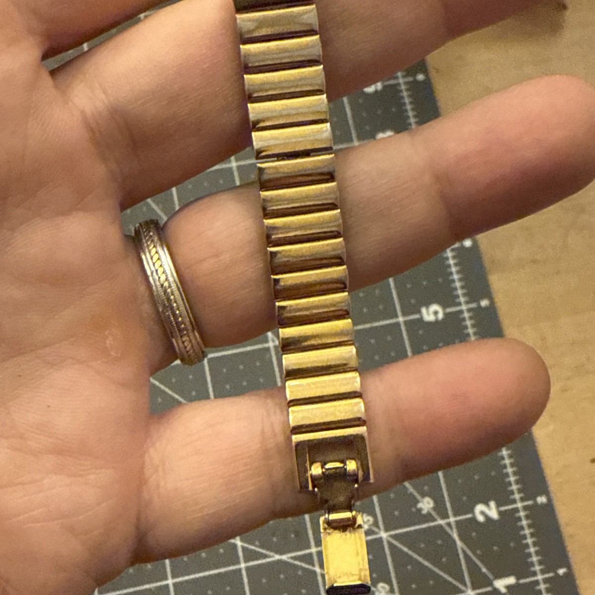Vintage Seiko Rivoli Half Moon Watch Women Gold Tone 1F20-5D59 New