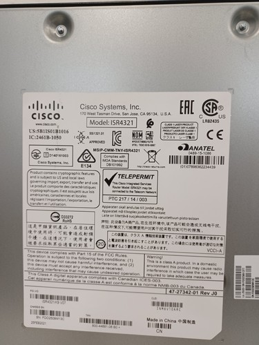 CISCO ISR4321/K9 ROUTER 4300 Series + VAT included - Picture 7 of 7
