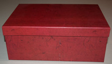 Pioneer Red Memory Photo Storage Box Holds 1000 Photos LN 11x8x4"