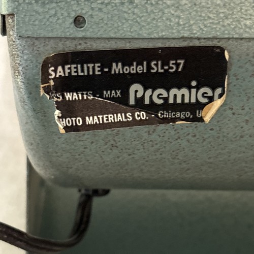 Vintage Premier Safelight Model SL-57 Darkroom Light Photography Made In USA - Picture 4 of 8