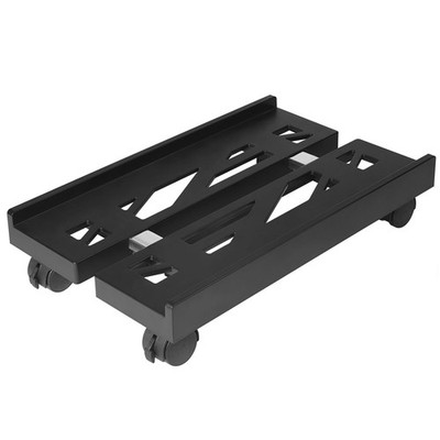 Adjustable Computer Tower Stand PC Mobile CPU with 4 Rolling Caster Wheels